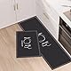 HomKuch 2-teilige Küchenmatte Sets rutschfeste waschbare Bequeme Küchenmatte für Flur Esszimmer und Eingang 40x60+40x120cm