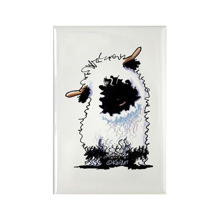 CafePress Valais Blacknose Sheep Rectangle Magnet, 3"x2" Refrigerator Magnet
