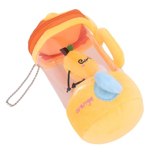 Alomejor Fun Cartoon Fruit Juicer Plüschspielzeug mit Kordelmechanismus, Weiches Material, Multifunktionales Spiel für, Ideal, Ideal (ORANGE)