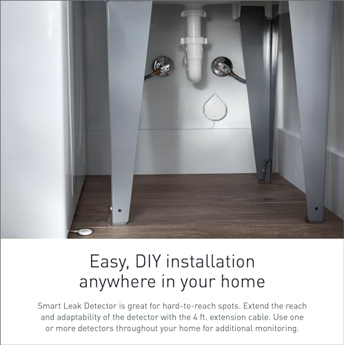 Image of Moen 920-006 Flo 6-Foot Leak Sensing Cable Add On Accessory, for Use with Moen Flo Smart Leak Detector 920-004 (Sold Separately), White (Pack of 2)