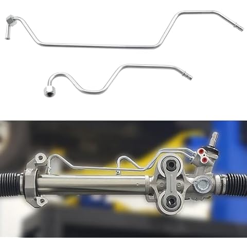 Rack and Pinion Transfer Lines Hard lines Fit For Chevrolet Silverado/Tahoe/Suburba/Avalanche 2008-2014, GMC Sierra/Yukon 2008-2014, Cadillac Escalade ESV 2008-2014 Replace 15254059 15254058 Cover