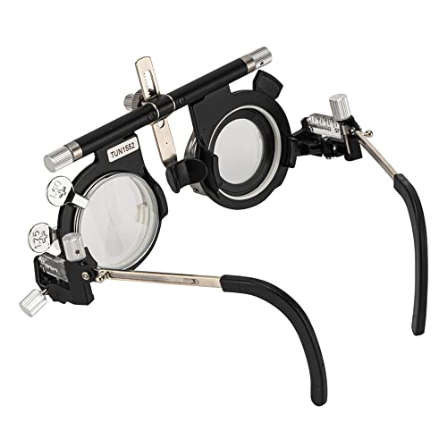 Image of Adjustable Optical Optic Trial Lens Frame Eye Test Glasses Optometry Optician Easily Changeable Cylinder Axis Fully Adjustable Temple Length and Nose Rest (PD:50-80)