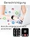 Dakofied Smartwatch Damen Herren 1.85' Fitnessuhr mit Bluetooth-Telefonfunktion AI...