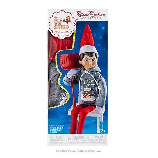 Ropa de Elf on the Shelf - Juego de pala y juego de nieve (Elf no incluido) | Accesorios para elfo en el estante | Claus Couture