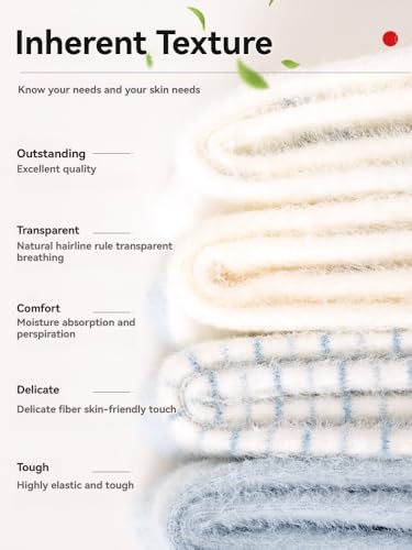 Image of Women Fuzzy socks Winter Fluffy Warm 4-Pairs Cozy Comfy Home Sleeping Socks