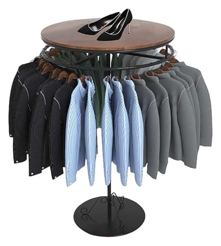 Portant à vêtements robuste anti-encombrement avec étagère supérieure de rangement