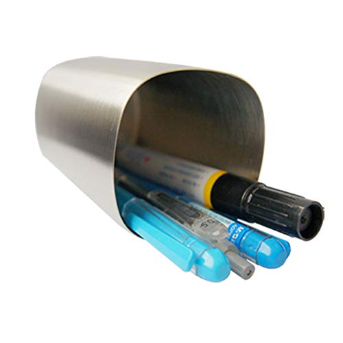 Doitool Toothbrush Holder For Bathroom, 1Pc Stainless Steel Water Cup Metal Tooth Brush Mug Simple Silver Color Tumbler For Men Women Students #TOP3