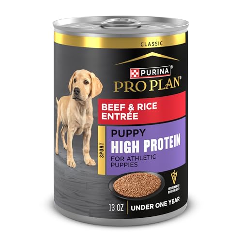 Purina Pro Plan Sport High Protein Puppy Food Beef & Rice Entree Wet Formula - (Pack of 12) 13 oz. Cans