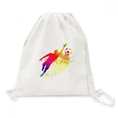 Sac cordon football gardien de but de football blocks en toile pour voyage