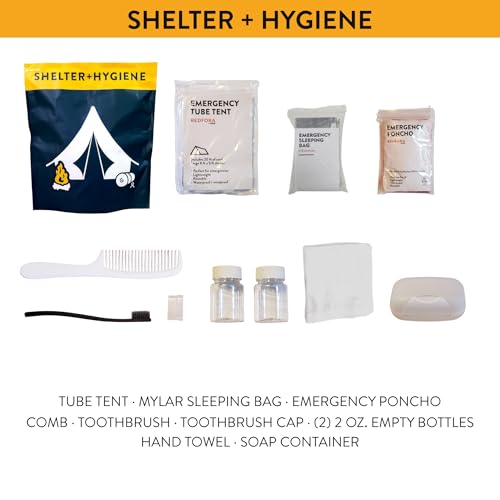 Complete Earthquake Bag - Emergency kit for Earthquakes, Hurricanes, Wildfires, Floods + Other disasters (4 Person, 3 Days)
