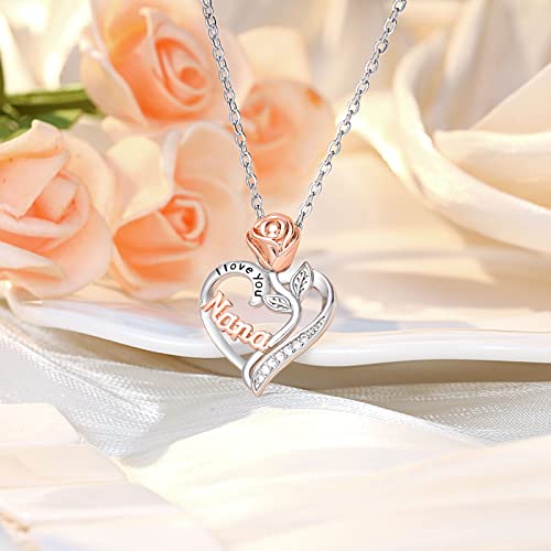 Upromi Nana Gifts, Nana Mothers Day Gift, Nana Necklace, Best Grandmother Grandma Gigi Nana Birthday Mothers Day Gifts For Nana From Granddaughter Grandson #TOP2