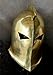 Medieval Collectibles Dr. Fate Helmet, Steel Construction, Antique Gold Finish, Universal Size, Museum Quality Thracian Roman Style, Adult Costume Display and Historical Reenactment