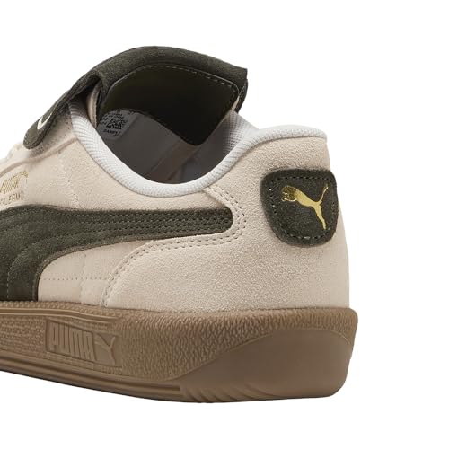 Image of PUMA Mens Palermo Premium Suede Lace Up Sneakers Shoes Casual - White