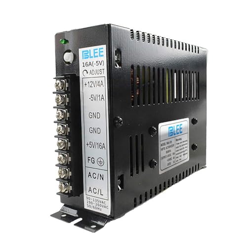 BLEE 16A Switching Power Supply Box for Arcade Jamma Multi Games Machines (5V 16A / 12V 4A / -5V 1A)