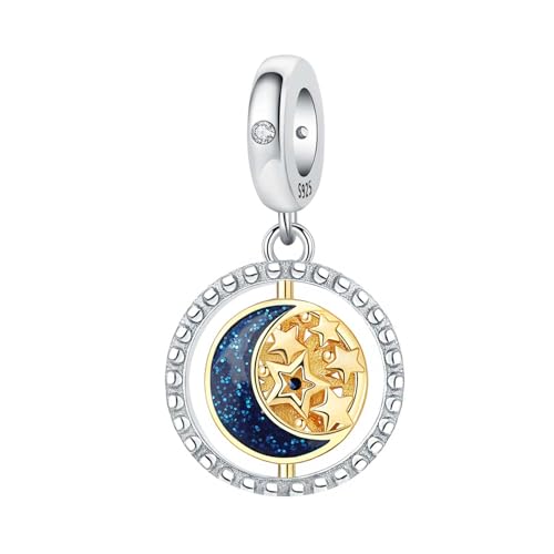 Compatibile con braccialetto e collana: La dimensione del foro del ciondolo in argento è di circa 4,5 mm ~ 5 mm, adatto alla maggior parte dei braccialetti europei come braccialetti PDR, Biagi, Troll e braccialetti europei Chamilia.