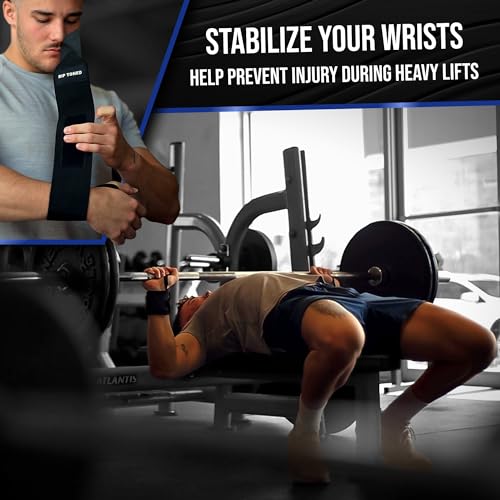 Rip Toned RT-18-WRAP-BLACK Inch Wrist Wraps - Wrist Straps thumb #1