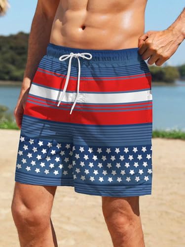 Mens Swim Trunks with Compression Liner 7 Inch Stretch Board Shorts 2 in 1 Quick Dry Swimwear Bathing Suits2