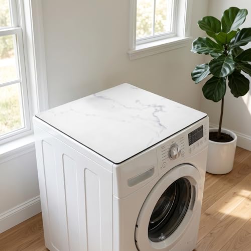 Housse machine à laver sèche-linge diatomée beige SHINEOFI coussin antidérapant balcon