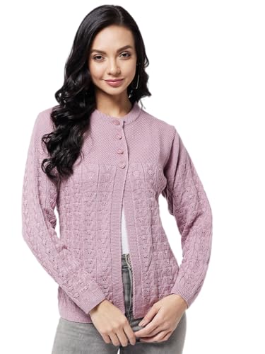 Image of Modeve Self Design Round Neck Casual Women Sweater||Winterwear||