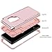 BENTOBEN Wallet Case for Galaxy S9, Shockproof Heavy Duty Rugged 3 in 1 Hybrid Hard PC Cover Soft TPU Bumper Anti-Scratch Protective Phone Case with Card Slot Holder for Samsung Galaxy S9, Rose Gold
