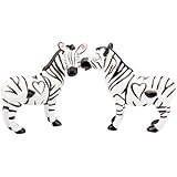 Westland Giftware Mwah Magnetic Zebras Salt and Pepper Shaker Set, 3-1/2-Inch