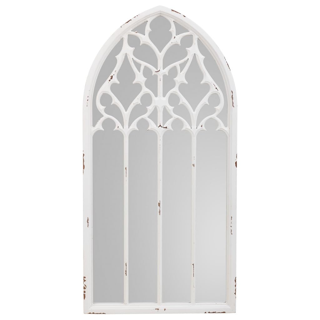 WANDERLUST DECO Espejo de Madera Blanco 40x2.7x80