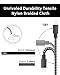 JR TECHNIK iPhone Charger, Lightning Cable MFi Certified High-Speed Charging Cord Lightning to USB A iPhone Charger Cable