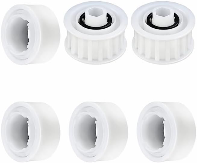 3884997-R6 Pool Cleaner-Guide Wheels 4 Pack with 2 Pack Pully Gears for Maytronics Dolphin Nautilus, Nautilus CC Plus Premier Pool Cleaner Accessories
