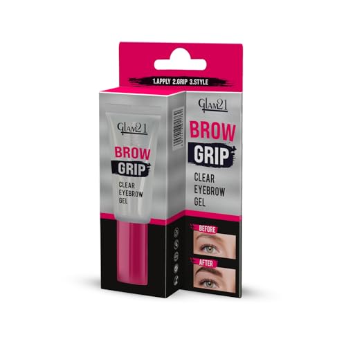 Image of Glam21 Brow Grip | Eyebrow Clear Gel,Styling & Setting For Holding Brows | Waterproof & Provides Hold upto 8 hours | Zero residue & Lightwieght | Creates A Fluffy Feathered Look | 12gm