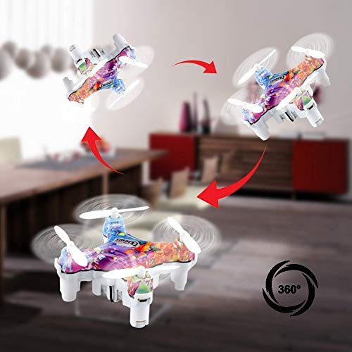 Image of REES52 Newest Cheerson CX-10D CX10D RC Mini Nano Drone 2.4G 6-axis High Hold Mode LED RC Quadcopter RTF with Transmitter