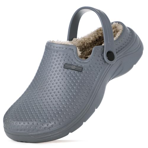 Zapatillas de Estar en casa Hombre Zuecos Mujer Invierno Zapatos de...