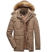 Yozai Men's Ski Jacket,Warm Winter Coats for Mens Winter Jacket Snowboard Jacket Snow Waterproof ...