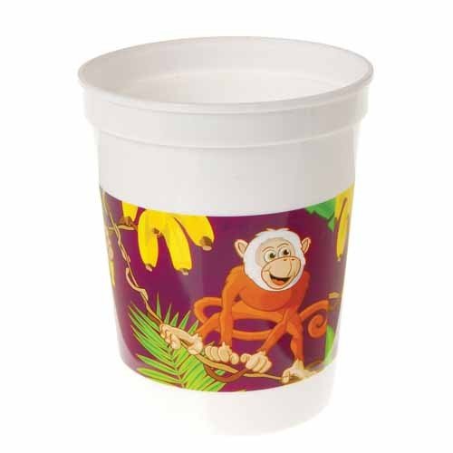 Plastic Monkey Cups 12 Count