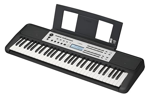 Image of Yamaha YPT-380 61-Key Touch Sensitive Portable Keyboard, Grand Piano Sound, Acoustic Piano Touch with Power Adapter YPT380