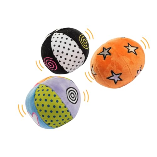Genius Baby Toys Montessori Sensory Soft Balls with Sensory Sounds and Textures – Set of 3 – Practice Grasping – Gift Set Perfect for 6-12 Months Baby Toys