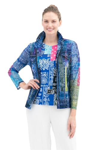 Damee Abstract Print Mesh Twin Set