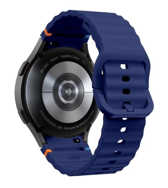Image of Zapper ZERO GAP Sport Band Compatible With Samsung Galaxy Watch 7 Band 40mm 44mm (2024), Soft Silicone Waterproof Strap with Decorative Woven Line for Galaxy Watch 6 5 4 40mm 44mm (Watch Not Included)