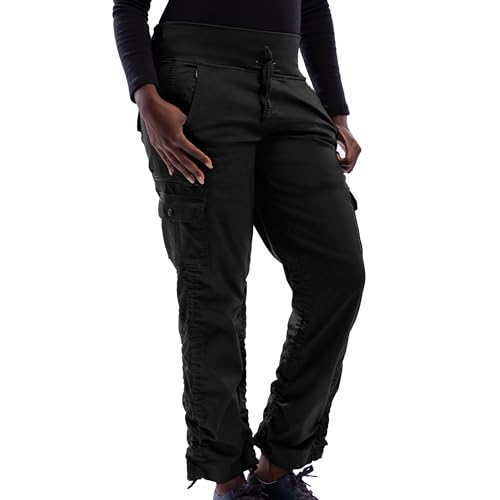 SCOTTeVEST Margaux Cargaux Travel Cargo Pant for Women - 11 Hidden Pockets - for Hiking & More (Black, Large)