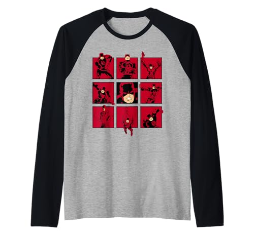 T-shirt Daredevil Marvel coupe raglan anti-frottement pour le confort des fans