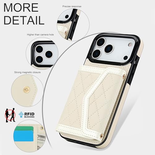 Étui portefeuille iPhone 15 noir à rabat en cuir protégeant l'écran des chutes