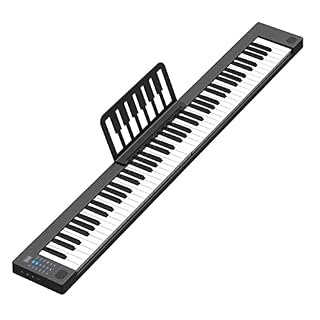 Piano à clavier à 88 touches Piano numérique pliable for débutant avec batterie rechargeable Piano électrique professionnel avec pédale de sustain - Les Beatles, Paul McCartney, John Lennon, RIngo Starr, George Harrison