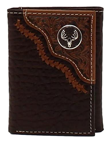 Nocona Rodeo Trifold Deer Skull-Mens wallet