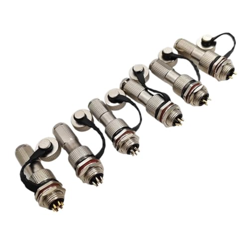 Conector GX12 de metal impermeable IP68 con contactos de cobre para conexiones estables 5A