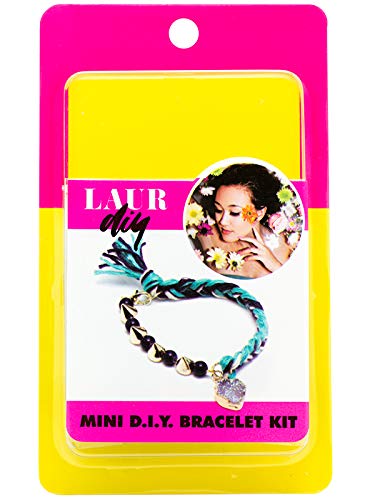 LaurDIYPurple Teal Cord Bracelet MINI DIY KIT, Multicolor