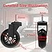 AVGGO Creeper Caster Wheels Set of 6, Roller Blade Rubber Heavy-Duty 2.5 Inch Castor Replacement, 360 Degree No Noise Wheel for Mechanic Stool, Rolling Creeper Garage Seat