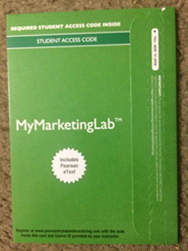 MyLab Marketing with Pearson eText -- Access Card -- for Marketing Management