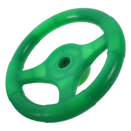 Garneck Playground Steering Wheel - Plastic Playset Steering Wheel for Outdoor Fun - for Swingset Treehouse or Jungle Gym Playtime in Vibrant Green