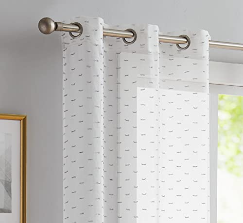 Cortina para ventana Sprinkles Lurex de 193 x 213 cm: renueva tu salón con un toque plateado 3