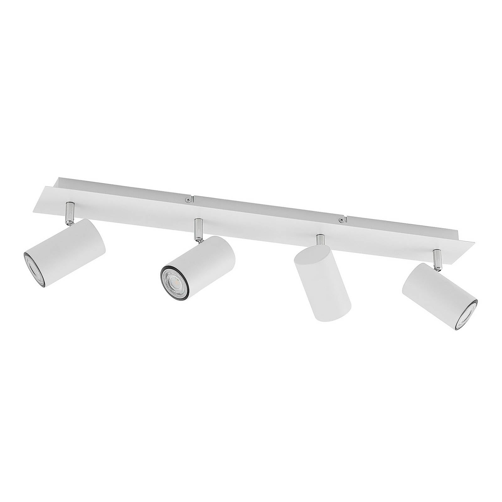Lindby Ceiling Light Joffrey dimmable (Modern) in White Made of Metal for e.g. Living Room & Dining (4 Light Sources, GU10) from floodlight Spotlight