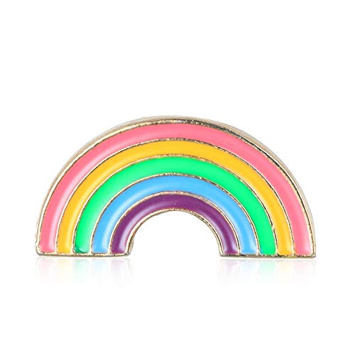 Null Karat Brosche Anstecknadel Pin Regenbogen Gay Rainbow schmuckrausch Cover